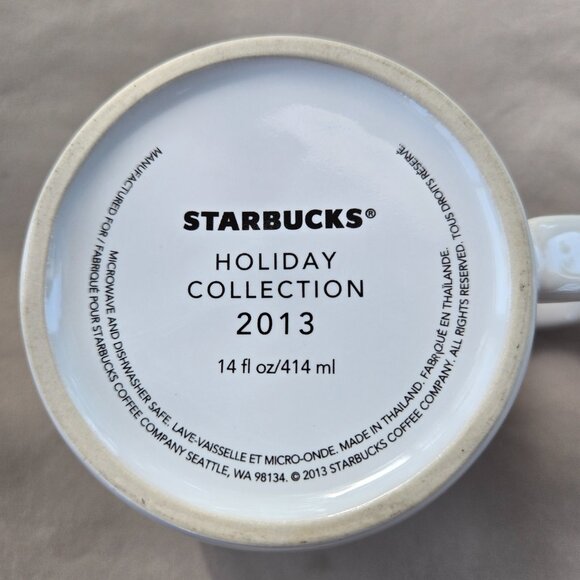 Starbucks Holiday Collection 2013 Siren Mermaid Logo Coffee/Tea Cup - Picture 6 of 6